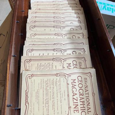 14 Antique National Geographic Magazines c. 1908-1909