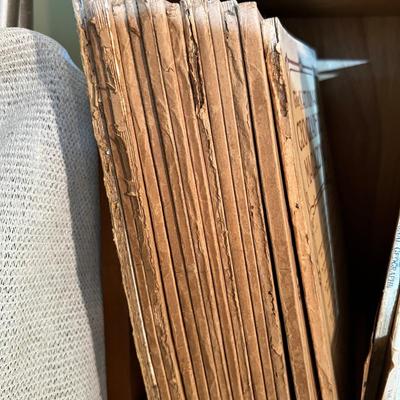 14 Antique National Geographic Magazines c. 1908-1909
