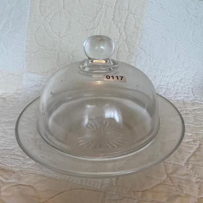 Vintage round butter/cheese dome