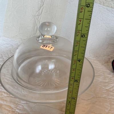 Vintage round butter/cheese dome