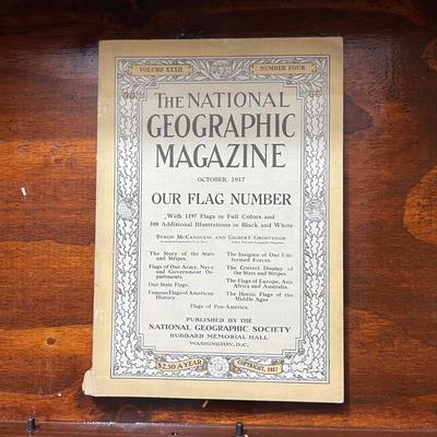 45 Antique National Geographic Magazines c. 1914-1918
