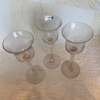 3 party lite candleholders