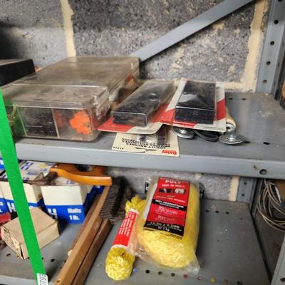 Large Hardware Tools Lot Shelving and Contents