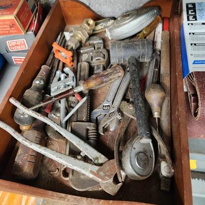 Large Hardware Tools Lot Shelving and Contents
