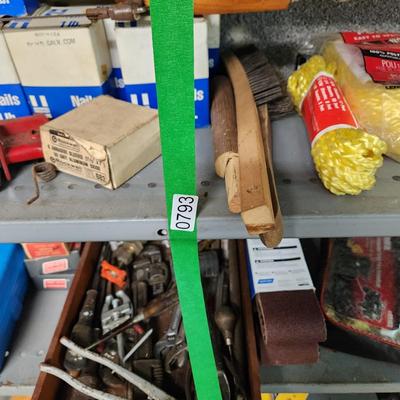 Large Hardware Tools Lot Shelving and Contents