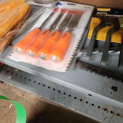 Large Hardware Tools Lot Shelving and Contents