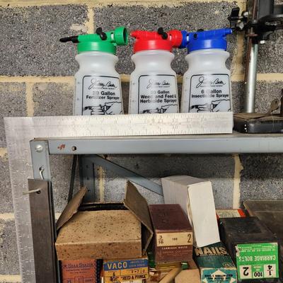 Large Hardware Tools Lot Shelving and Contents