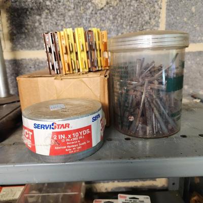 Large Hardware Tools Lot Shelving and Contents