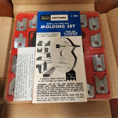 3 Sears Craftsman New, Molding Set, 6" Dado Set, 7" Adjustable Dado