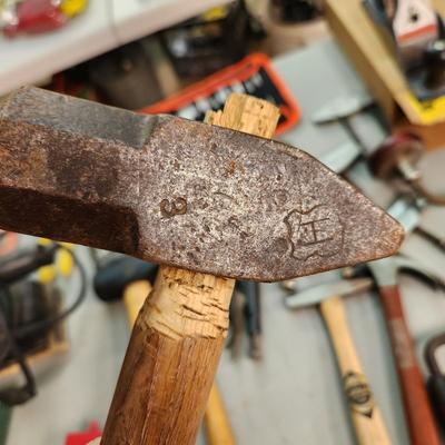 Large Tool lot Vise Grips Hammers, Sander, Hanson Drill Bits, Belknap , Stanley Plane