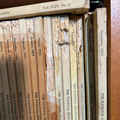 60 Antique National Geographic Magazines c.1919-1923
