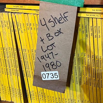 Huge Lot Vintage National Geographic Magazines c.1947-1980