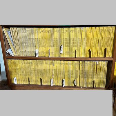 2 Shelves of Vintage National Geographic Magazines c.1931-1946