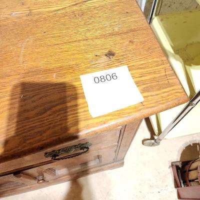 Antique Oak Chest Dry Sink 31x18x31
