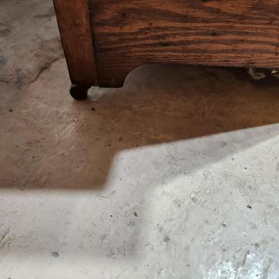 Antique Oak Chest Dry Sink 31x18x31