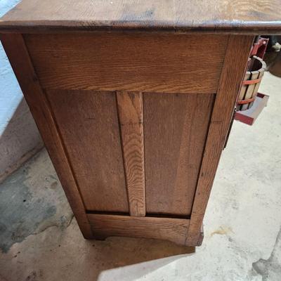 Antique Oak Chest Dry Sink 31x18x31
