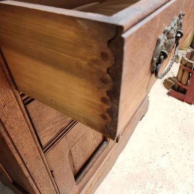 Antique Oak Chest Dry Sink 31x18x31