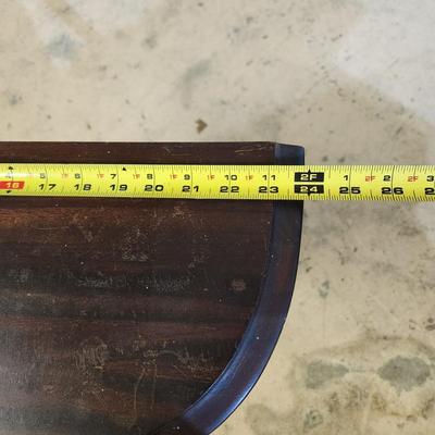 Antique Console Demilune Table 24x12x24