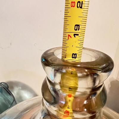 2 18" Tall Vintage Glass Bottles Carboy Wine Making