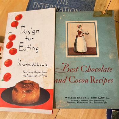 Antique Vintage Cookbooks c. 1920's-1950's