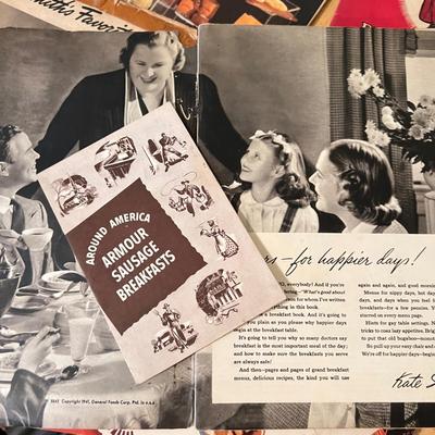Antique Vintage Cookbooks c. 1920's-1950's
