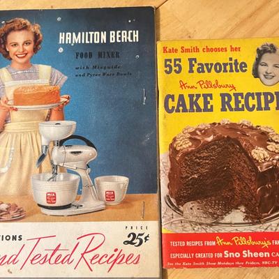 Antique Vintage Cookbooks c. 1920's-1950's