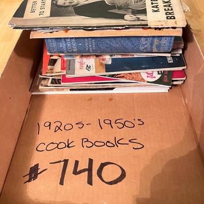 Antique Vintage Cookbooks c. 1920's-1950's