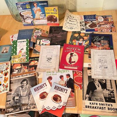 Antique Vintage Cookbooks c. 1920's-1950's