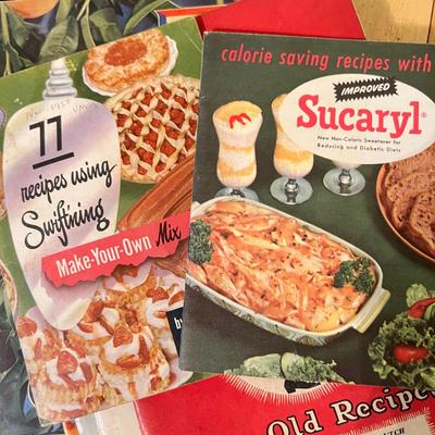 Antique Vintage Cookbooks c. 1920's-1950's