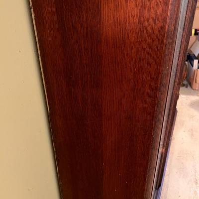 Antique Triple Section Bookcase (Books Not Included)