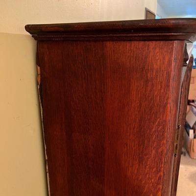 Antique Triple Section Bookcase (Books Not Included)
