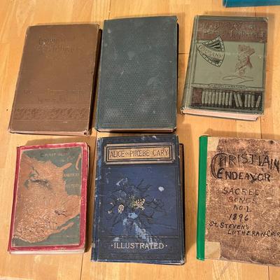 11 Antique Books c. 1800's