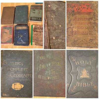 11 Antique Books c. 1800's