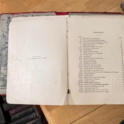 11 Antique Books c. 1800's