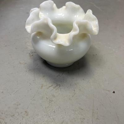 Fenton milk vase