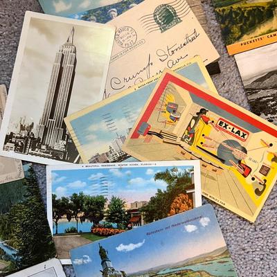 Antique Vintage Postcard Lot - c. 1895, 1920's-1970's