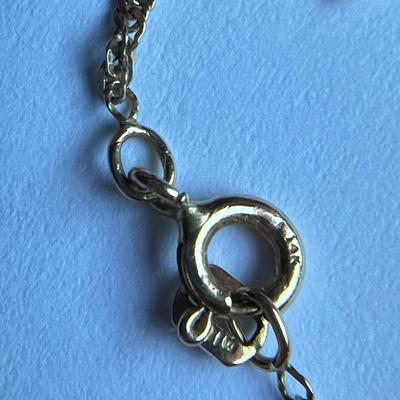 Gold Red Stone Pendent Necklace - Pendent 10k, Necklace 14k
