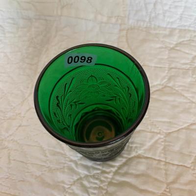 Anchor Hocking green sandwich tumbler