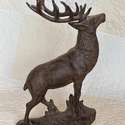Beautiful elk deer cast iron