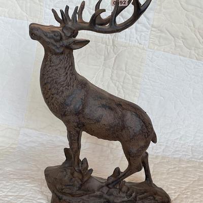 Beautiful elk deer cast iron