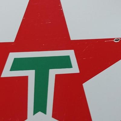 Large, Double Sided Porcelain Texaco Sign