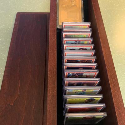 Babe Ruth Performance 22k Gold Leaf The Babe W/Mint Set In Hard Wood Display Case