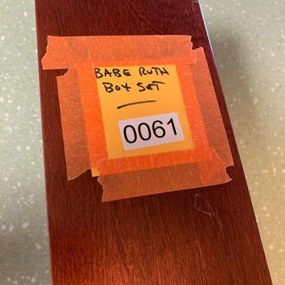 Babe Ruth Performance 22k Gold Leaf The Babe W/Mint Set In Hard Wood Display Case
