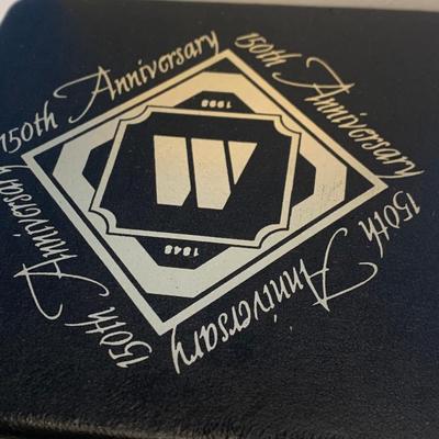 Large Coin Paperweight Montgomery Co 150yr Anniv. Plaque In Case