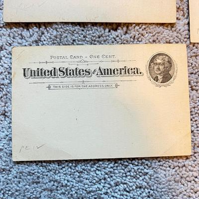 BIG Lot Antique Postal Cards c. 1890-99 Some Unused