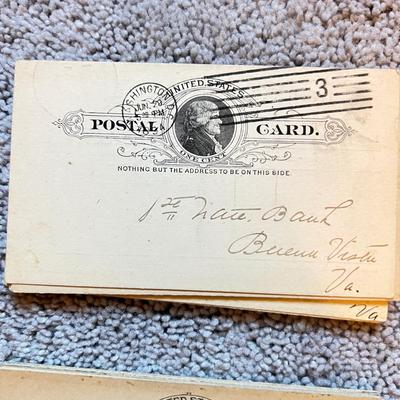BIG Lot Antique Postal Cards c. 1890-99 Some Unused