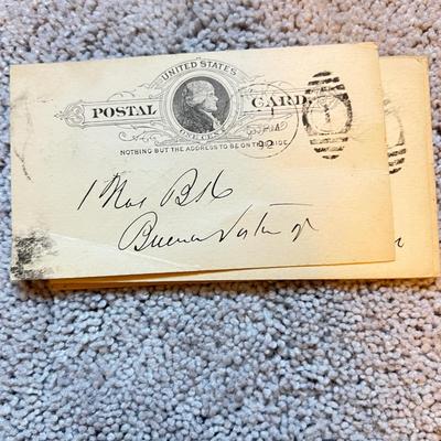 BIG Lot Antique Postal Cards c. 1890-99 Some Unused