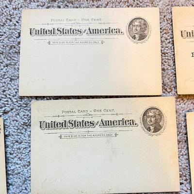 BIG Lot Antique Postal Cards c. 1890-99 Some Unused