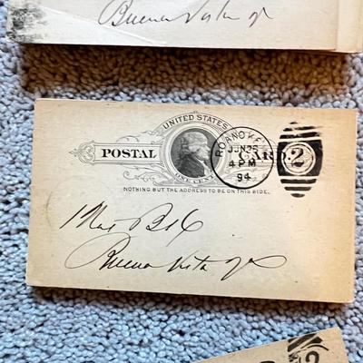 BIG Lot Antique Postal Cards c. 1890-99 Some Unused
