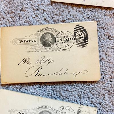 BIG Lot Antique Postal Cards c. 1890-99 Some Unused